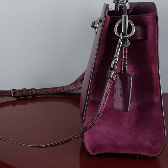 Coach leather lane carryall  satchel - Picture 6 of 16